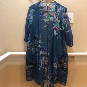 Blue Cardigan.